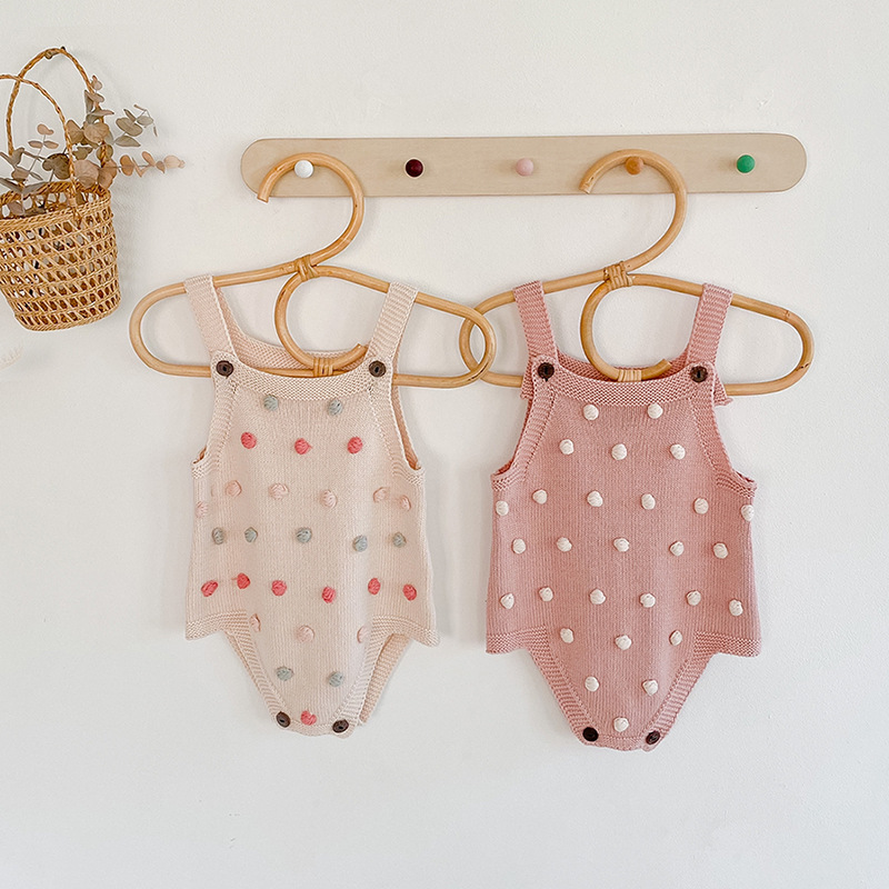 Áo Liền Quần Đan Len Dành Cho Bé Gái