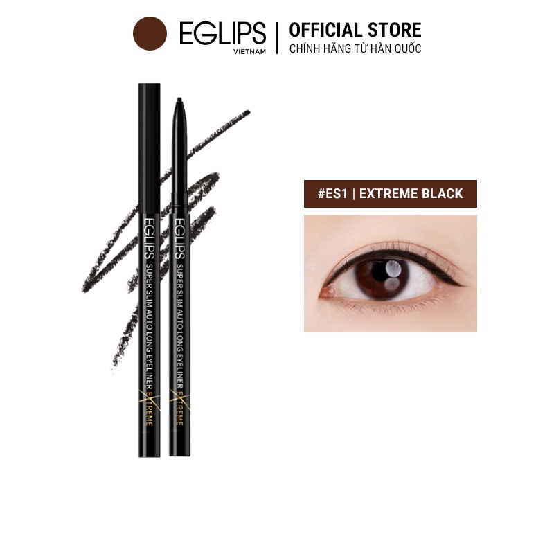 Kẻ mắt Eglips Super Slim Auto Long Eyeliner EXTREME EDITION (Phiên bản mới đầu siêu nhỏ) 0.05g