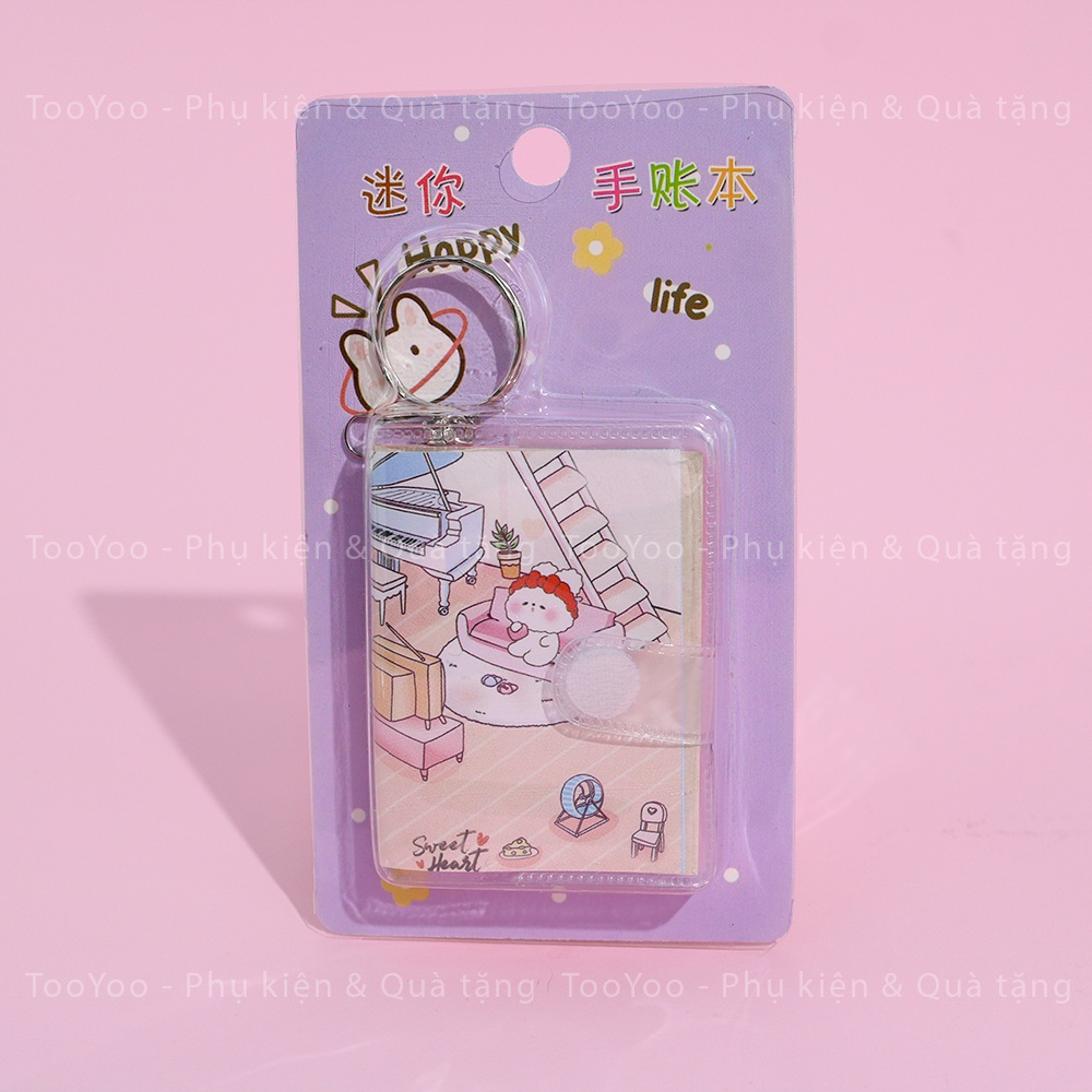 Móc khóa sổ tay mini nhiều mẫu dễ thương cute TY0277