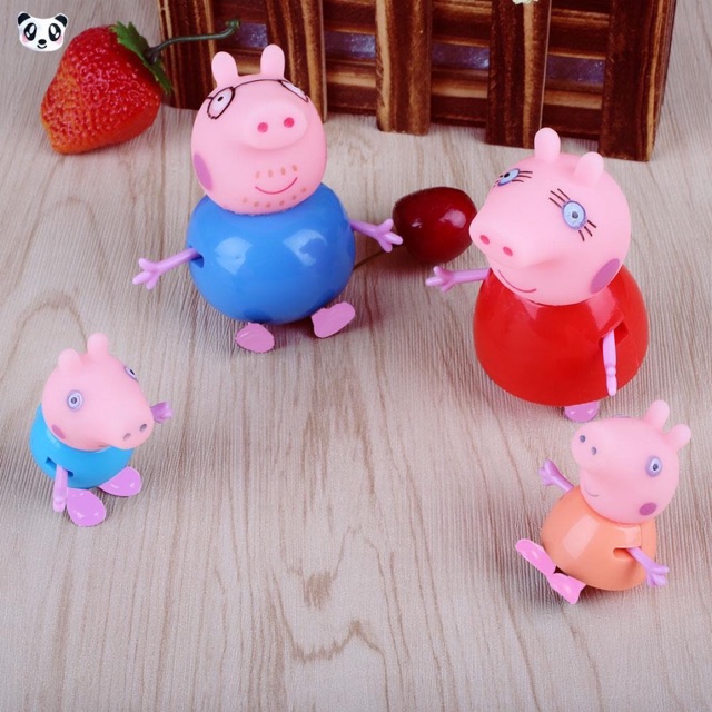 Bộ 4 thành viên gia đình heo peppa bạn thân cho bé yêu