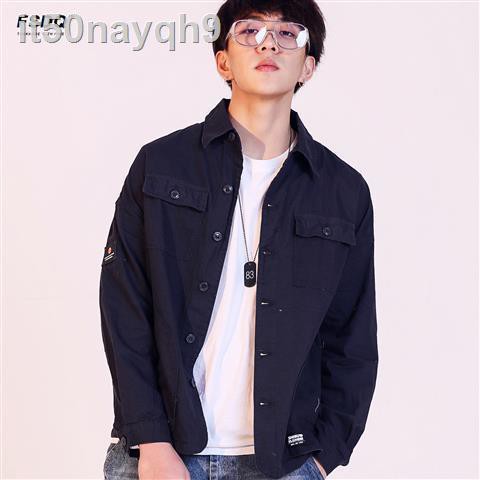 ۞☈American cec tooling jacket nam hàng hiệu triều 2019 mùa hè mỏng hip-hop áo sơ mi giản dị sang trọng