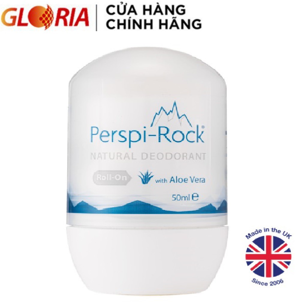 [Mã COSGLORIAT3 -8% đơn 250K] Lăn Khử Mùi Tự Nhiên Perspi-Rock Natural Deodorant Roll On 50ml