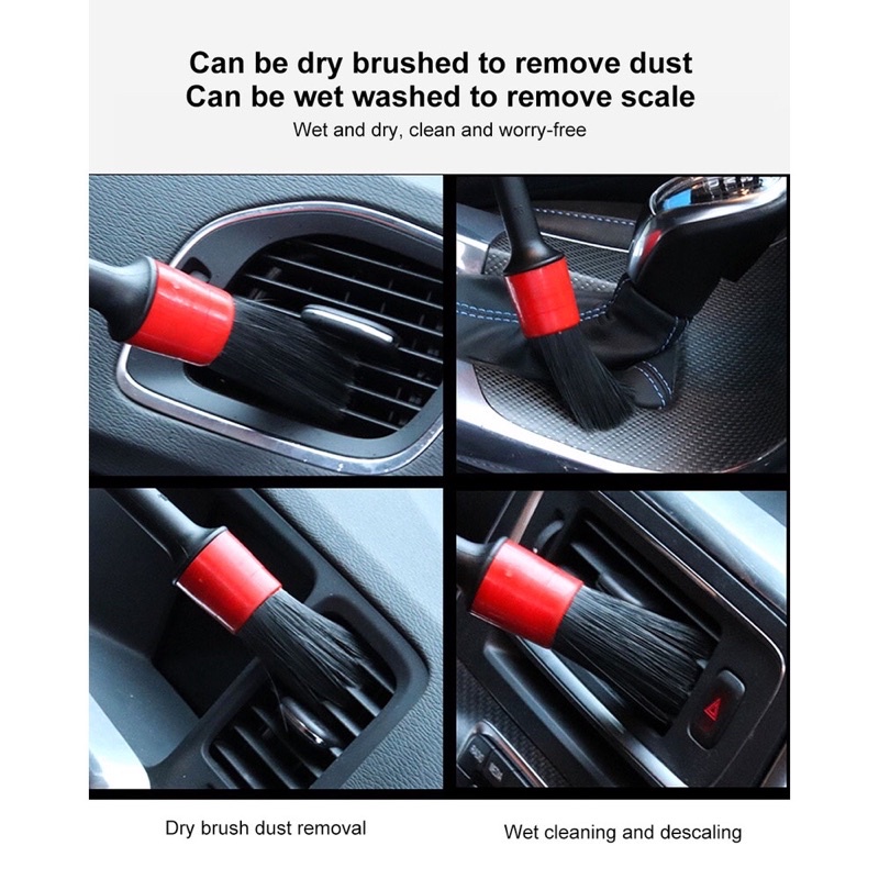 Bộ 5 Chổi cọ vệ sinh xe ô tô đa năng - Cọ rửa khoang máy, mâm xe, nội thất