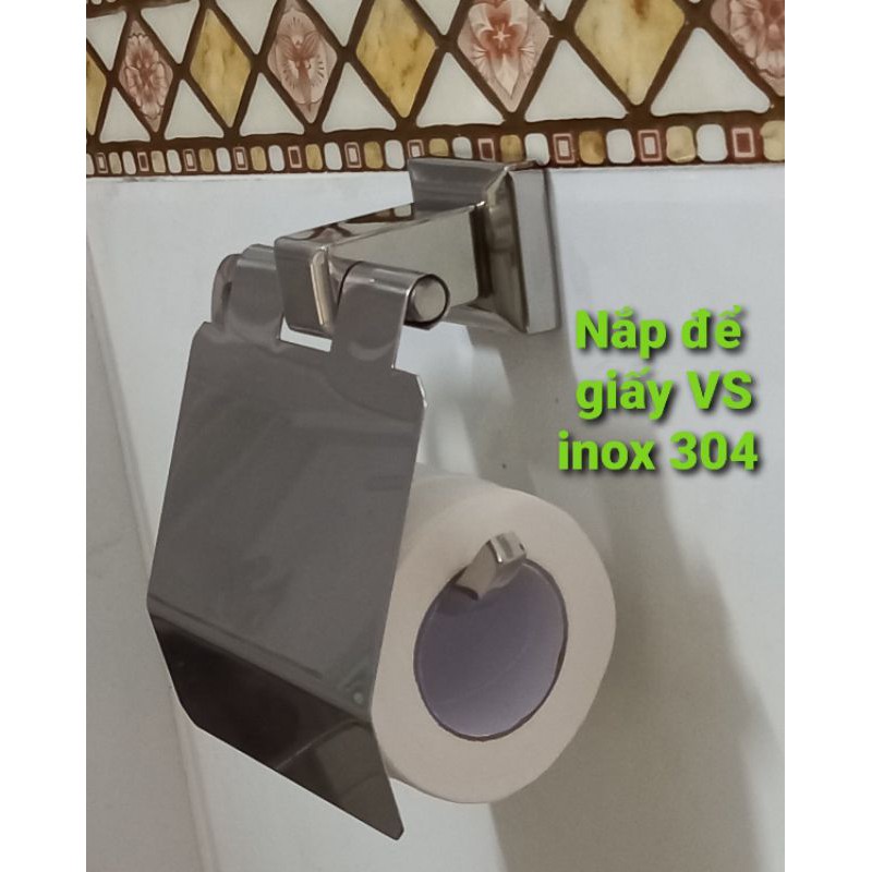 Nắp để giấy vệ sinh inox 304.