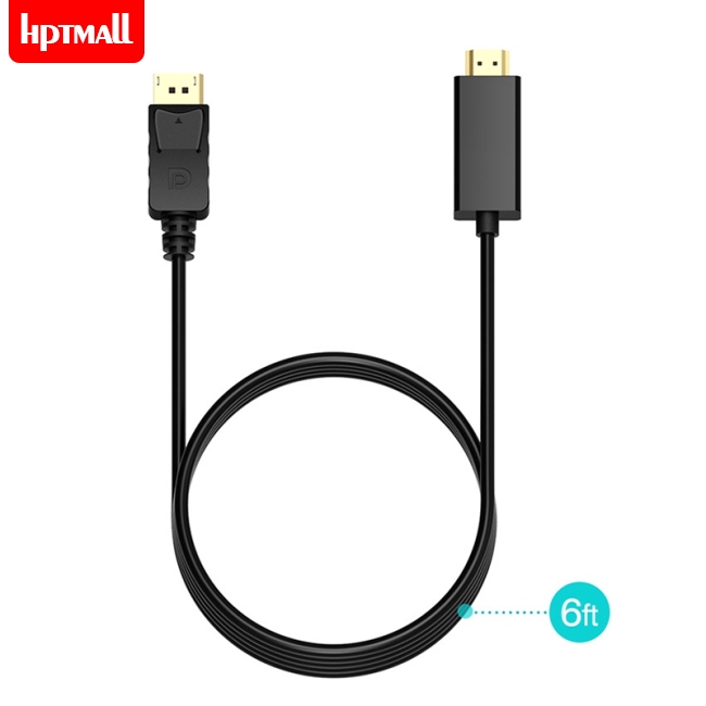 Cáp chuyển đổi đầu DP sang đầu HDMI 1080p dài 1.8m chuyên dụng cho PC HDTV máy chiếu Laptop