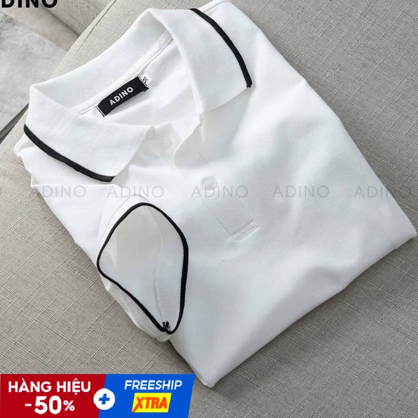 Áo Polo Nam Vải Cá Sấu Chất Cotton - Màu Trắng | BigBuy360 - bigbuy360.vn