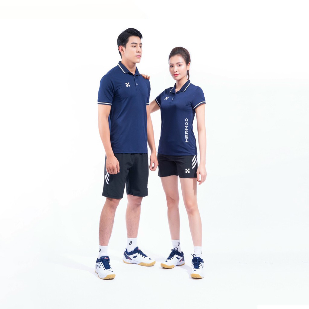 Áo Thể Thao Nam Nữ - Áo Phông Nam Nữ Hermod Shine [Chính Hãng] – Form Classic Fit – Sang Trọng Lịch Sự - Màu Xanh Navy