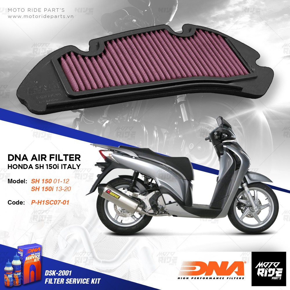 DNA P-H1SC07-01 LỌC GIÓ HONDA SH150 ITALY