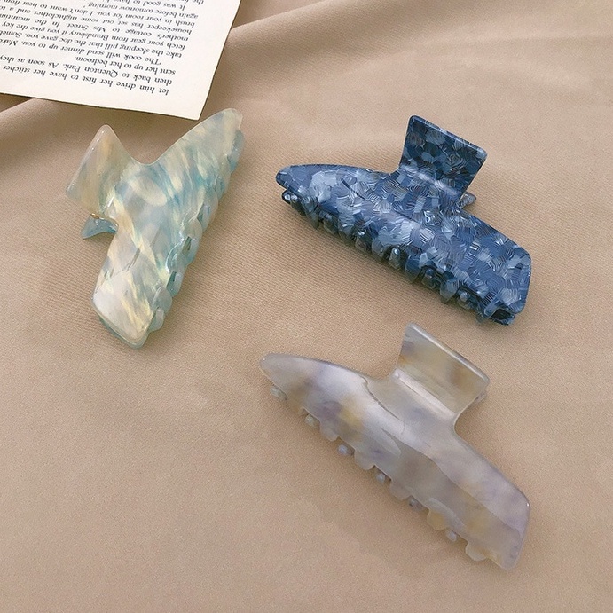 Kẹp Tóc Hình Cá Mập Phong Cách Pháp Cổ Điển Thời Trang Mùa Hè Cao Cấp Dành Cho Nữ