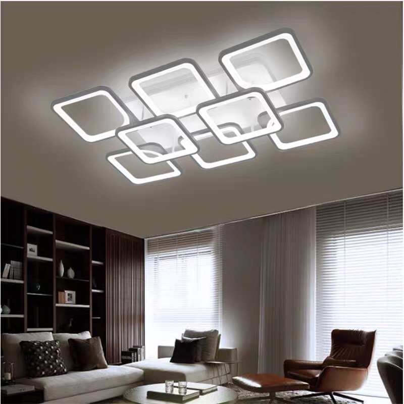 - Đèn Ốp Trần Vuông 8 Cánh
