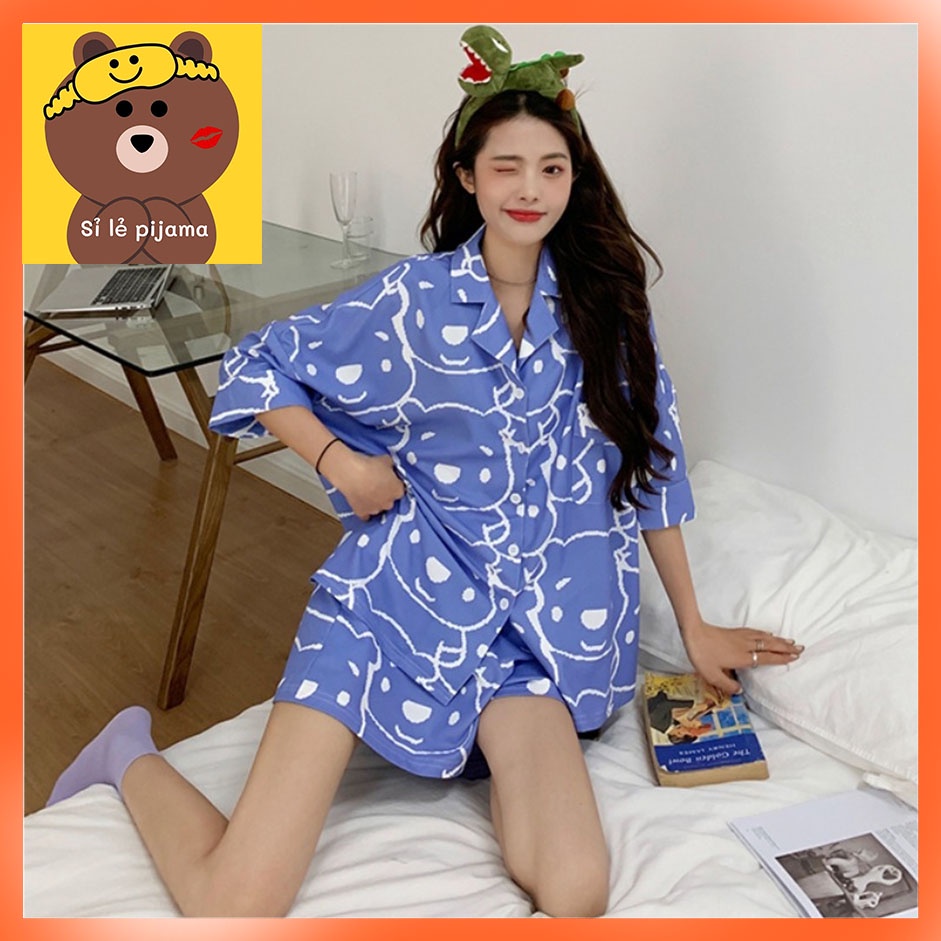 Đồ Bộ Thun Cotton ĐÙI Quảng Châu Gấu dễ thương 40-60KG