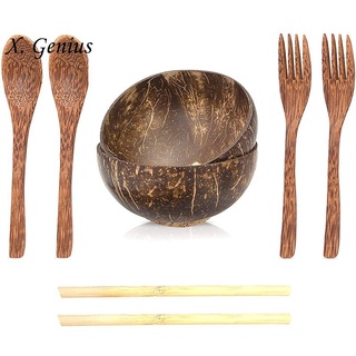 Bộ Tô Muỗng Nĩa Bằng Dừa Tiện Dụng Cho Nhà Bếp