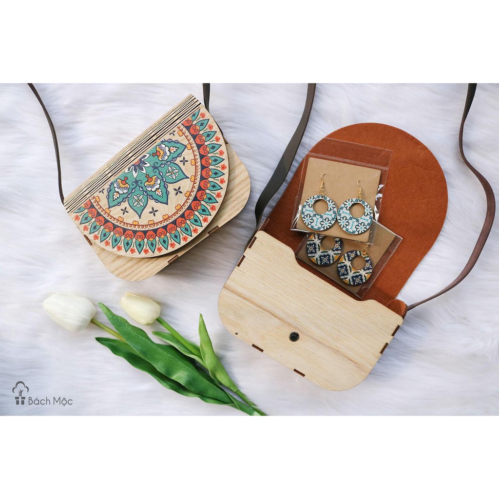 Túi xách gỗ Vintage độc đáo, mới lạ - Túi Handmade Made in Việt Nam