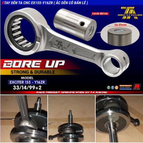 TAY DÊN CNC EX155 VVA TA RACING