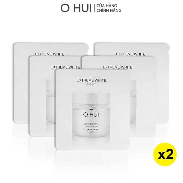 [HB Gift - Deal trải nghiệm] Combo 10 gói Kem dưỡng trắng OHUI Extreme White 1ml/gói Gimmick