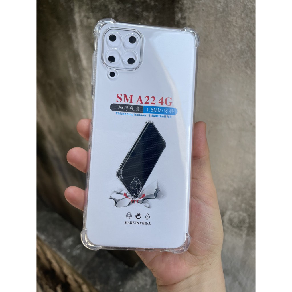 Ốp Lưng Samsung A22 , Dẻo Trong Suốt Chống Sốc 4 góc khoét mắt camera | BigBuy360 - bigbuy360.vn