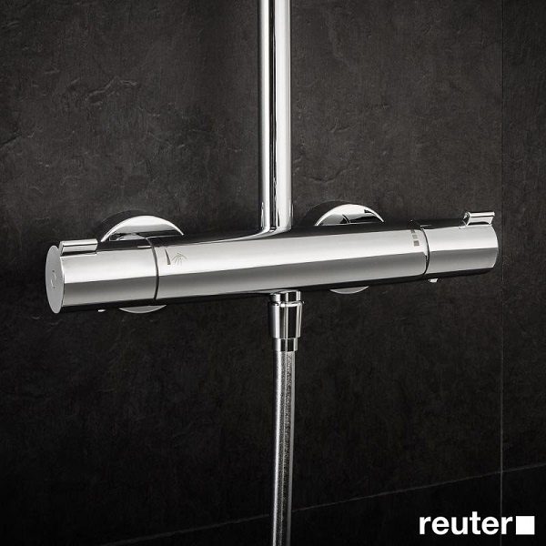 Bộ sen vòi Hansgrohe Showerpipe Crometta E 240 chrome 27271000 (sen vuông 2 in 1)