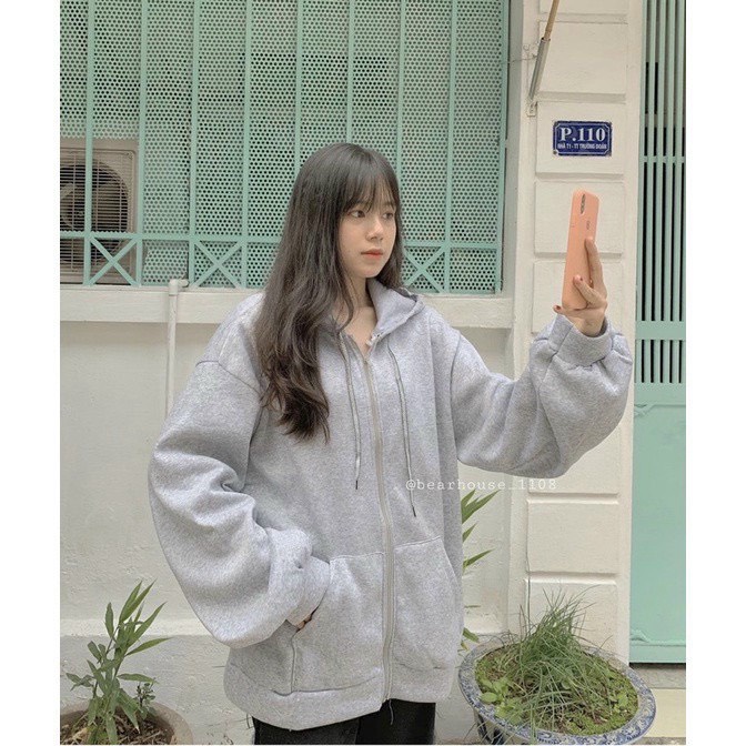 ÁO KHOÁC NỈ TRƠN  FORM RỘNG CHỐNG NẮNG BO CHUN SIÊU DỄ THƯƠNG TP [NewUnisex]