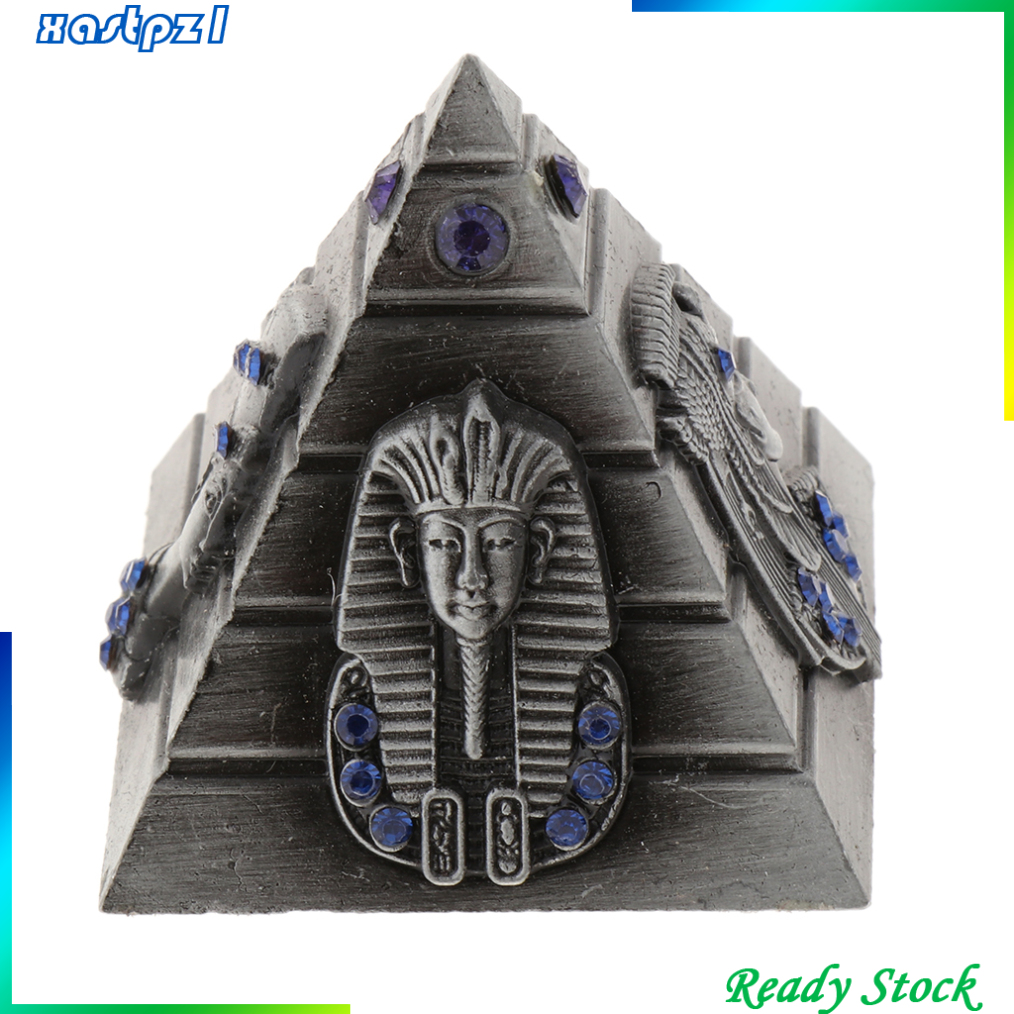 Đồ trang trí Kim Tự Tháp Ai Cập Bằng Kim Loại Trang Trí Bàn Làm Việc