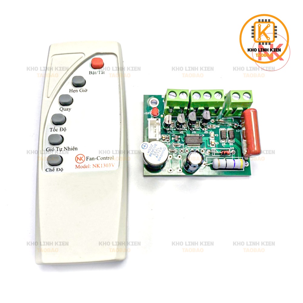 Mạch Điều Khiển Quạt Từ Xa Nhiều Chức Năng Kèm Điều Khiển  made in VietNam
