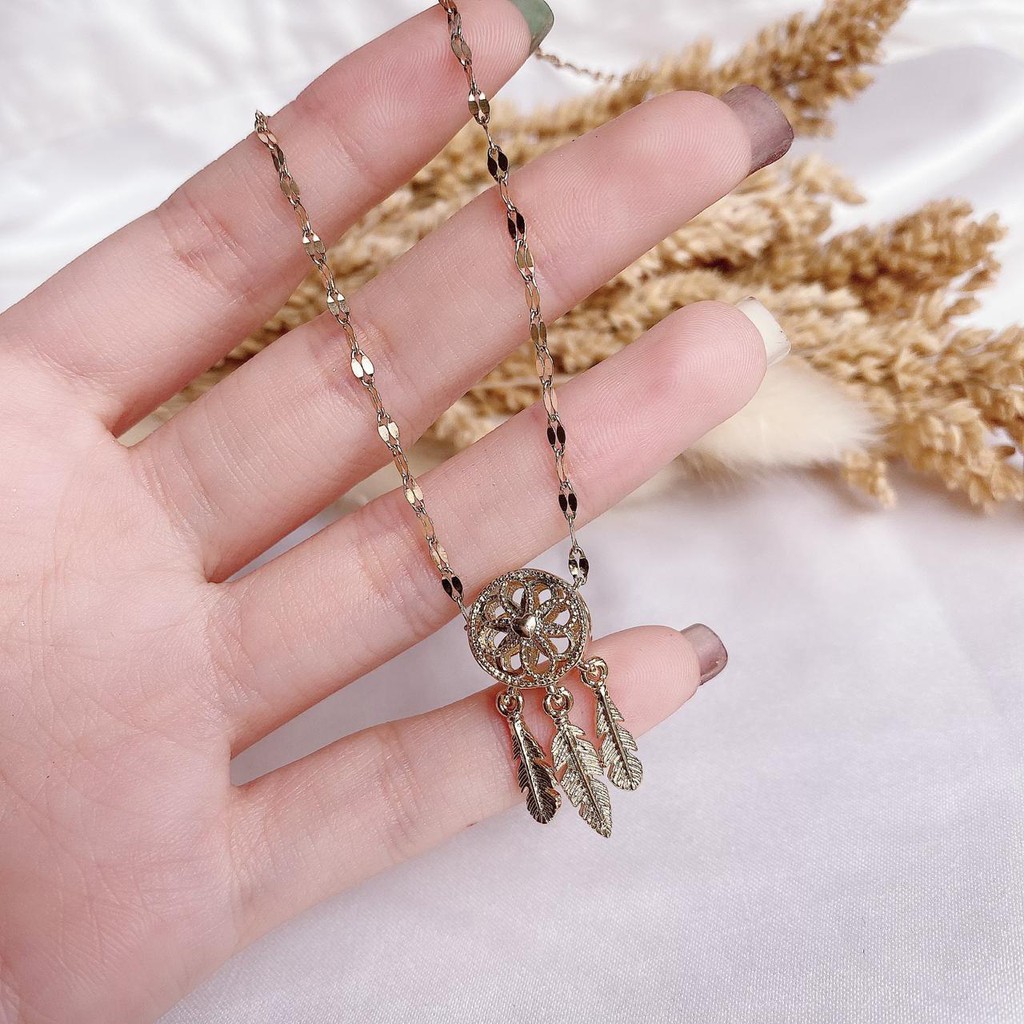 Pandora Dây Chuyền Titan Mặt Dreamcatcher Cho Nữ