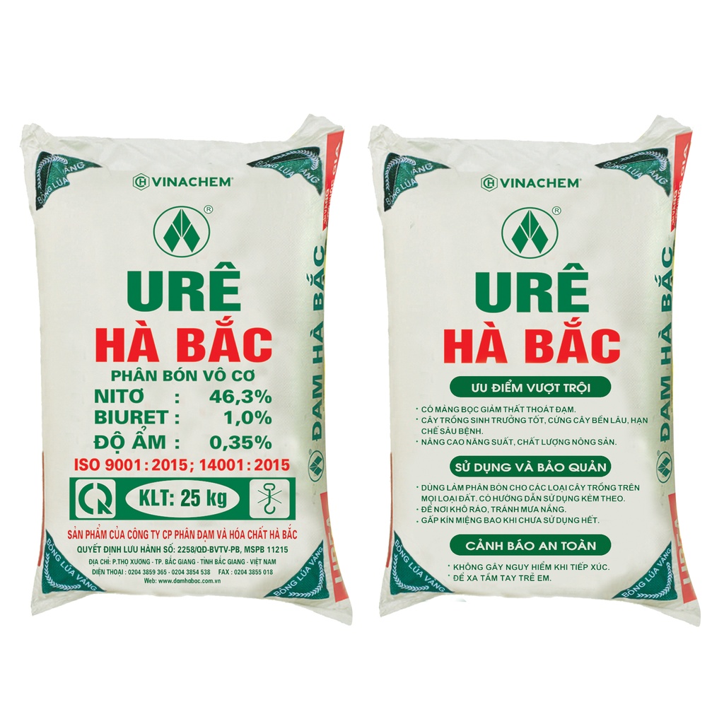 PHÂN BÓN ĐẠM URE HÀ BẮC_KL. 1000 GRAM