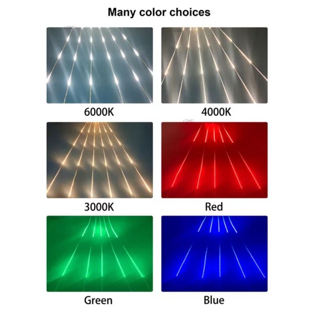Led dây 5m/ Cuộn hiệu ứng chạy đuổi, mưa sao băng ánh sáng 3000K, 4000K, 6500K RGB