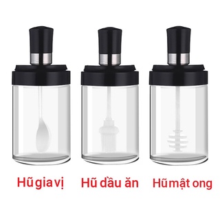 PVN20078 Lọ hũ đựng gia vị kèm muỗng thìa mẫu mới 2021 T2