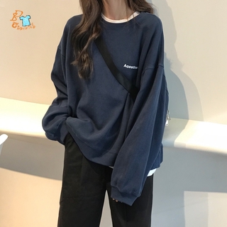 Áo Sweater Cổ Tròn Kiểu Hàn Quốc Thời Trang Mùa Thu Năng Động