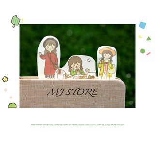 Sticker bé gái cute YXJD04 - masking tape - mjstore