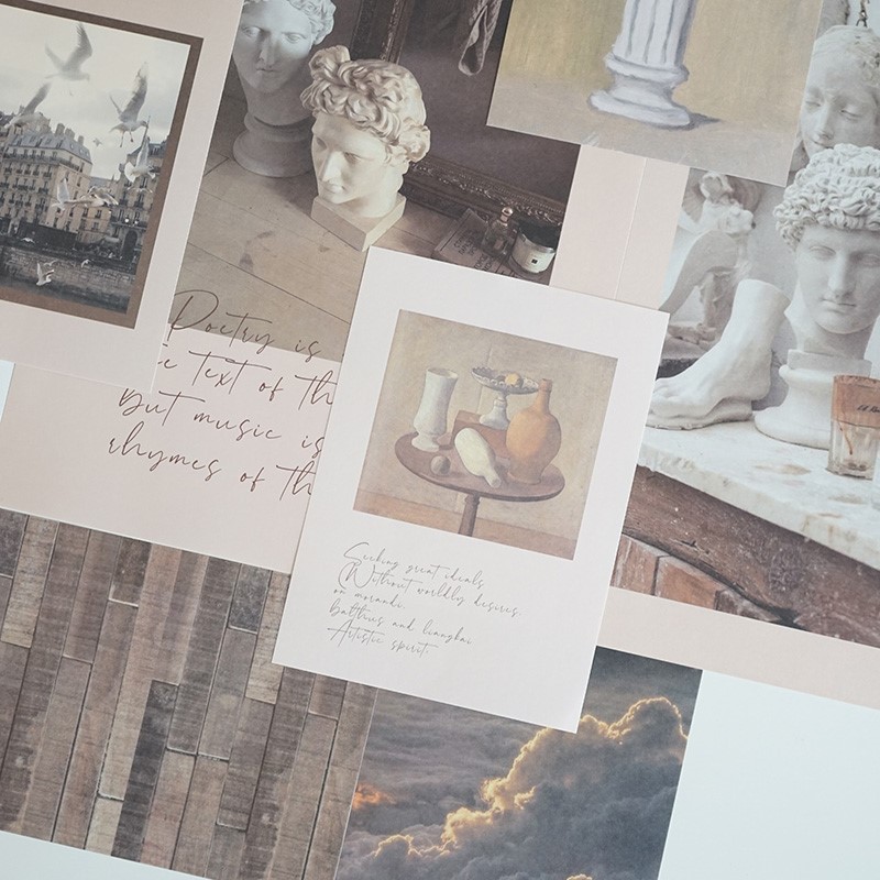 Ảnh trang trí poster dán tường hình decor vintage aesthetic retro postcard bưu thiếp tranh giấy treo phòng ngủ bàn học | BigBuy360 - bigbuy360.vn