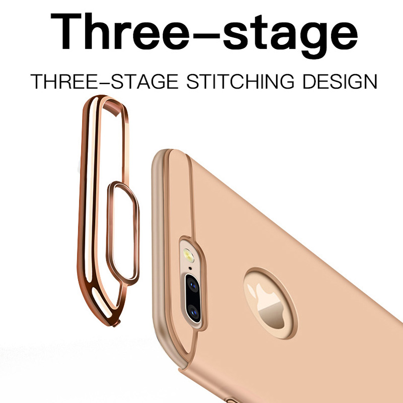 3 in 1 Matte Plating Phone Case For OPPO A91 A92 A52 A5S A3S OPPO A31 2020 A5 2020 A9 2020 Find X2 Pro Reno 2F Hard PC Back Cover HOSTR