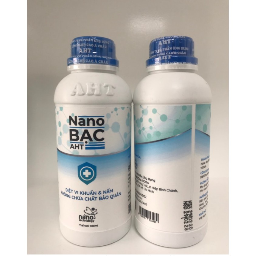 Dung dịch diệt khuẩn khử mùi công nghệ Nano bạc AHT- 500ML