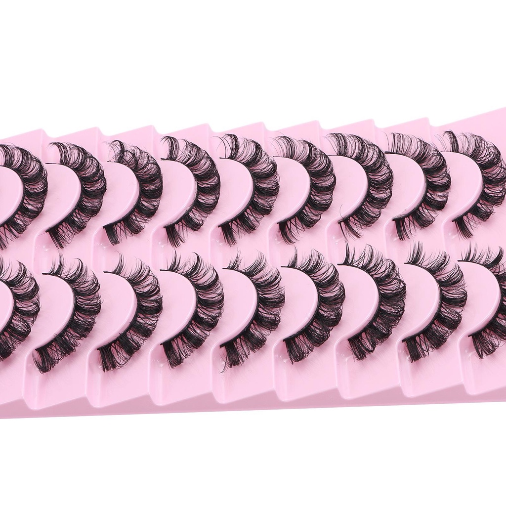 1 Cặp Lông Mi Giả 3D Bằng Lông Chồn Nhân Tạo Cong Dày Tái Sử Dụng Được