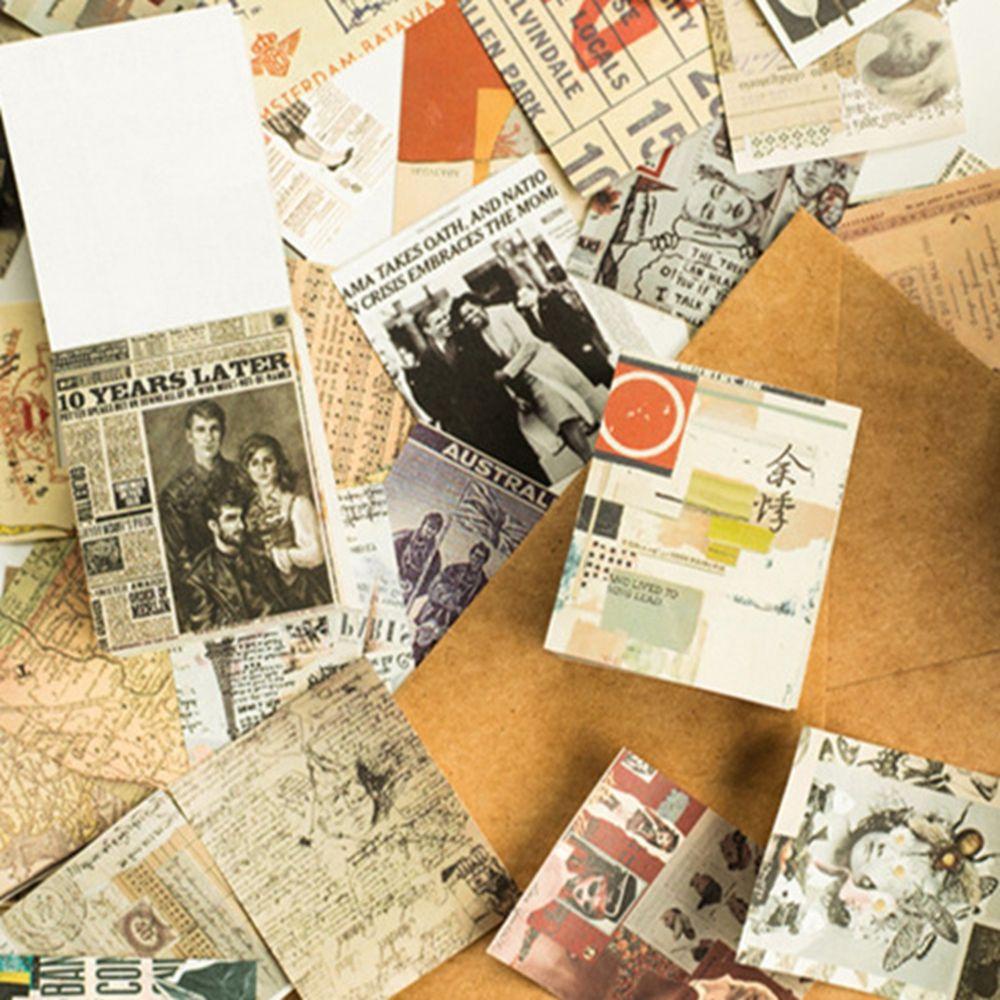 Lloyd Sổ Lưu Niệm Mini Collage Junk Junk Tạp Chí Trang Trí Vintage Thủ Công