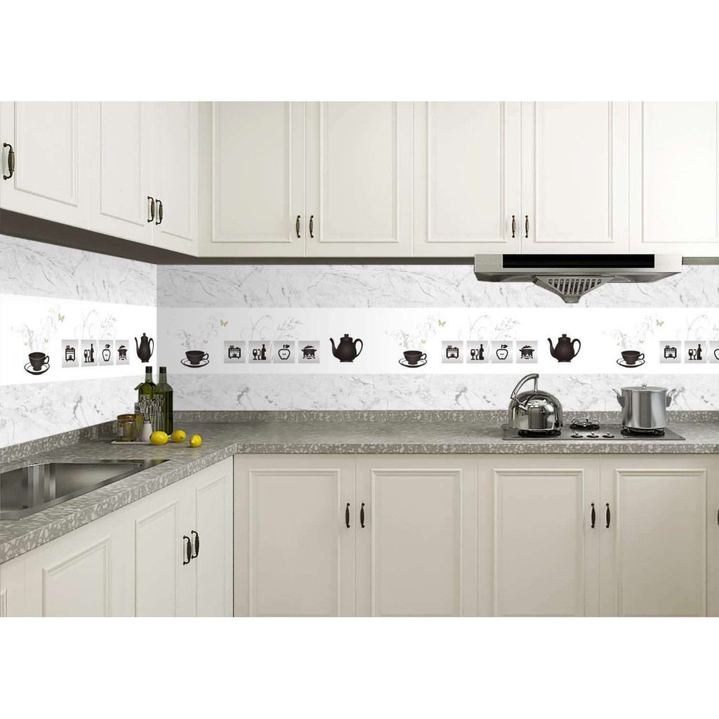 1m decal tráng nhôm cách nhiệt mẫu ẤM TRÀ khổ 60cm keo sẵn