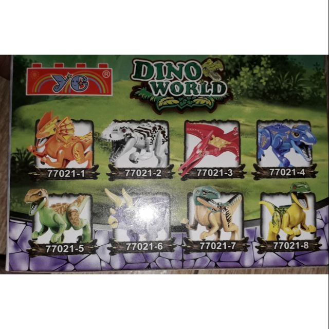 Lắp ráp NLego khủng long DinoWord rất đẹp