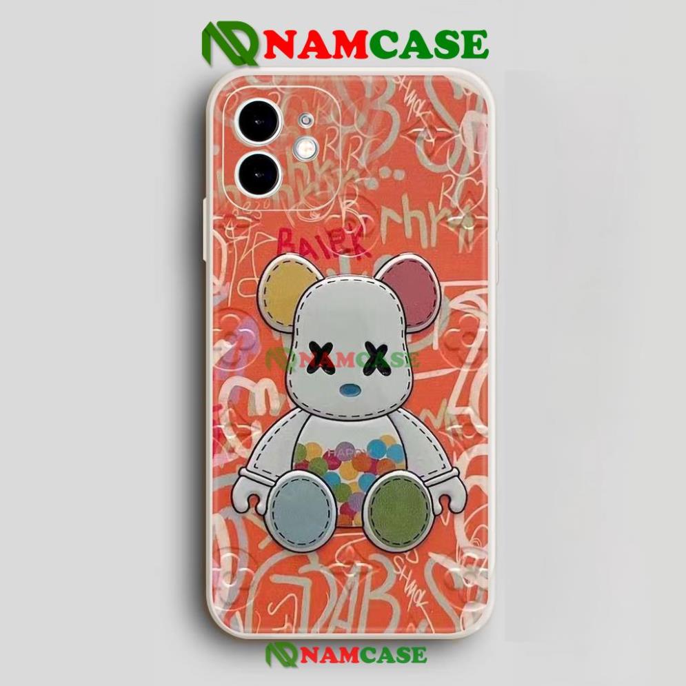 Ốp lưng iPhone Kaws cạnh viền vuông silicon dẻo cho iphone 6/6s/7/8/X/XS/XR/11/12/13 Pro Plus Max cute dễ thương