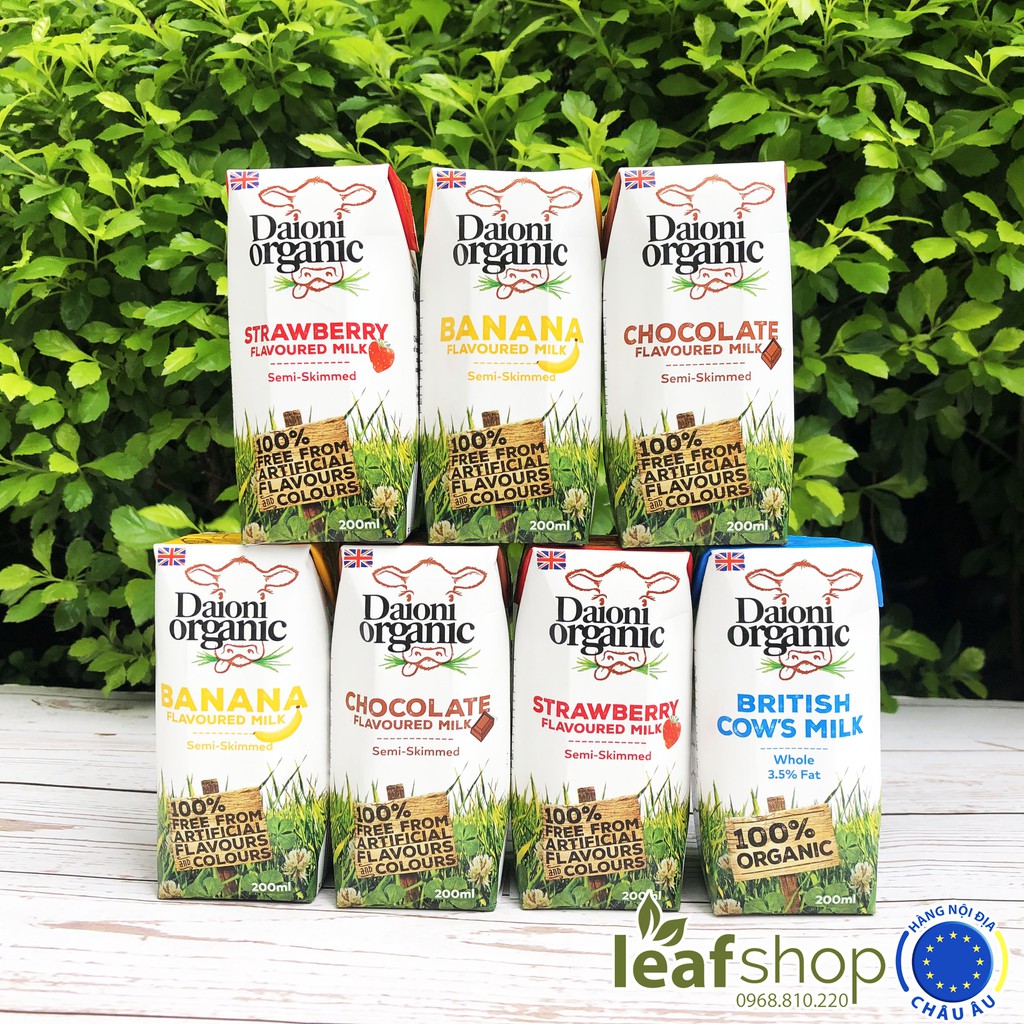 (Chỉ từ 33k/hộp khi mua nguyên thùng) Sữa tươi hữu cơ DAIONI 200ml | BigBuy360 - bigbuy360.vn