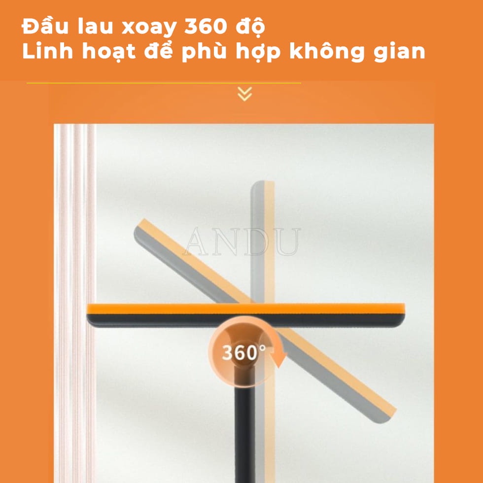 Chổi Lau Kính Thông Minh 3 Trong 1 Cây Lau Kính Gạt Nước Cao Cấp