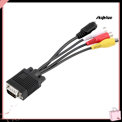 Bộ Chuyển Đổi Vga Sang Video Tv Out S-Video Av Và 3 Rca