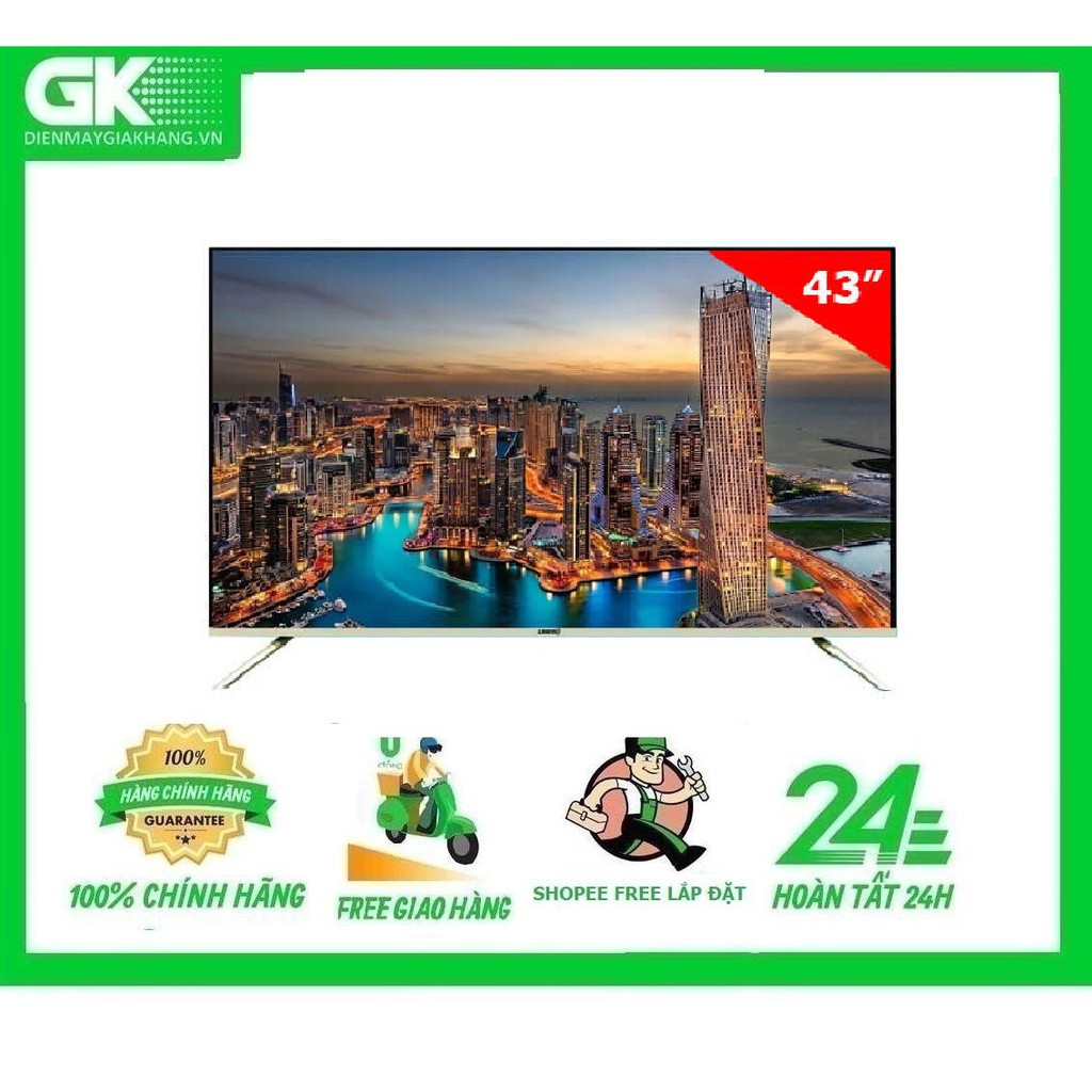 [Mã ELMS5TR giảm 5% đơn 5TR] 43AS520-MIỄN PHÍ CÔNG LẮP ĐẶT-Smart Tivi Asanzo 43 inch 43AS520