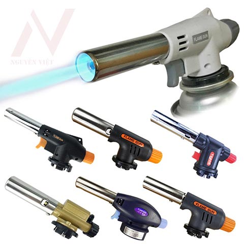 Đầu khò ga cao cấp, dụng cụ đánh lửa tự động, đầu khò gas cầm tay sử dụng bình gas mini Tiện Dụng