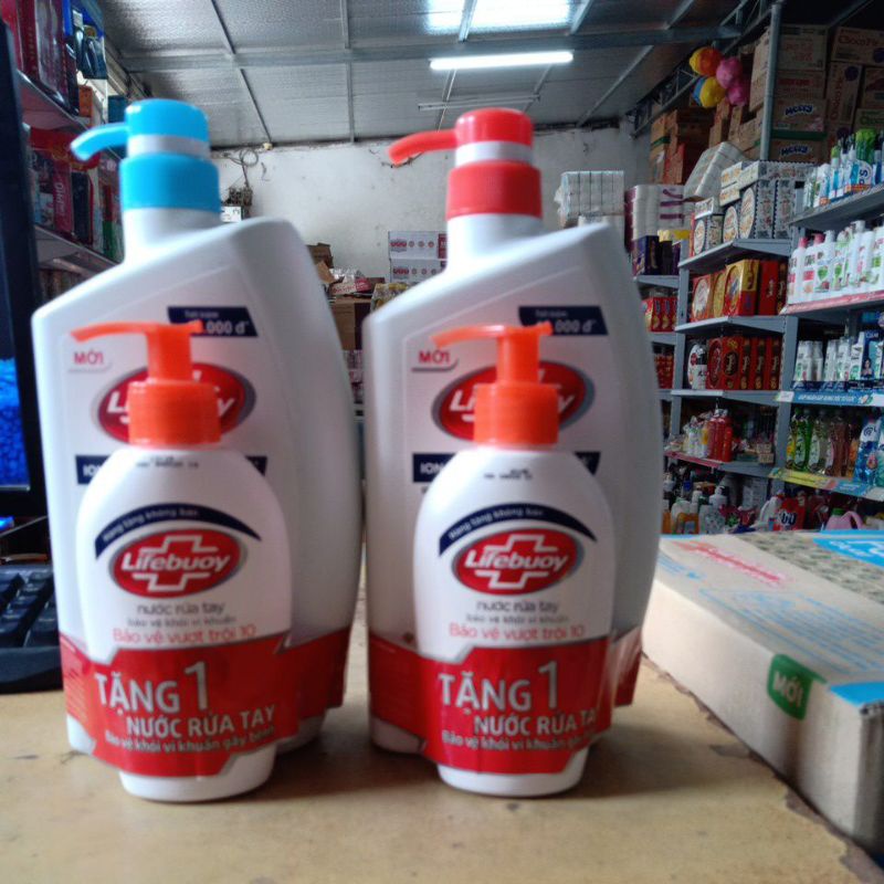 Sữa tắm LIFEBUOY BẢO VỆ VƯỢT TRỘI  850g tặng nước rửa tay 120g