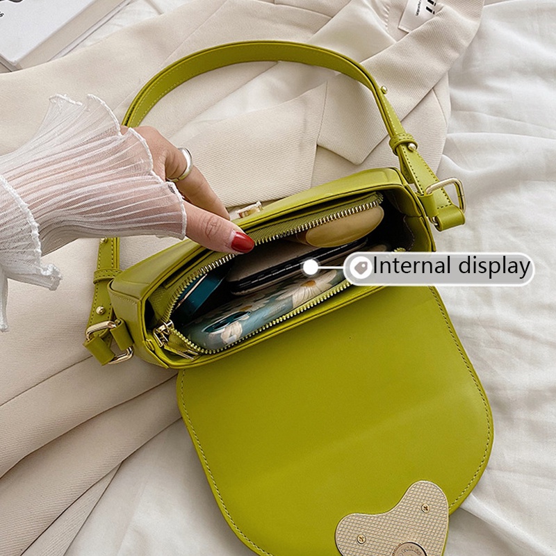 Túi kẹp nách IELGY dáng vuông nhỏ thời trang phong cách Hàn Quốc cho nữ