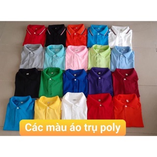 Sỉ Áo Cổ Trụ, Áo Đồng Phục Vải Poly Đủ Size