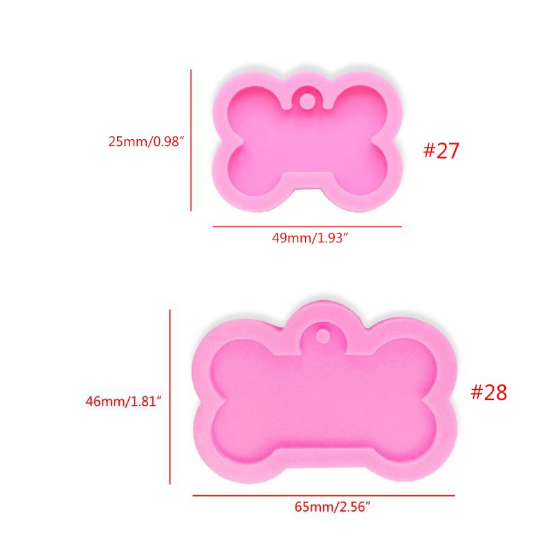 Khuôn Silicone Hình Xương Làm Móc Khóa / Bánh Cưới / Nướng Bánh