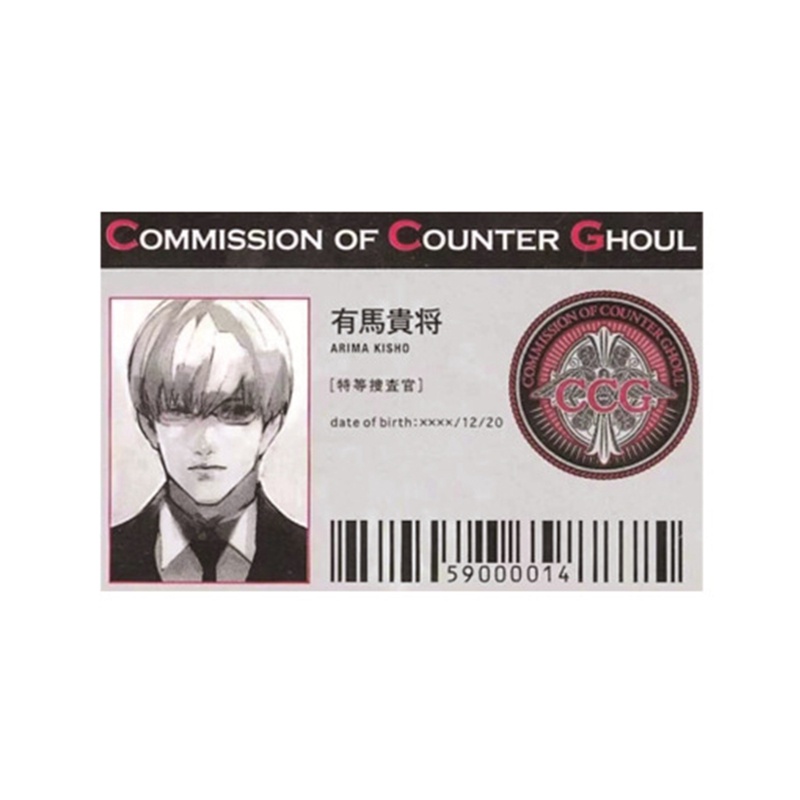 Thẻ Hình Nhân Vật Anime Tokyo Ghoul Id Pvc