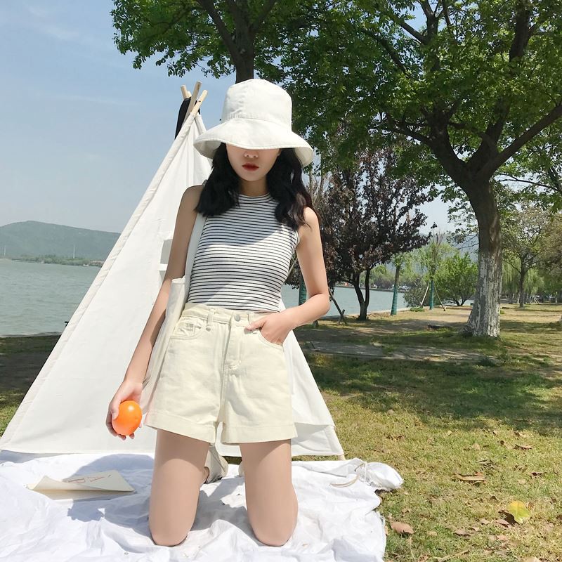 [Size M,L] Quần shorts jean nữ lưng cao Ulzzang Quảng Châu QNJ6