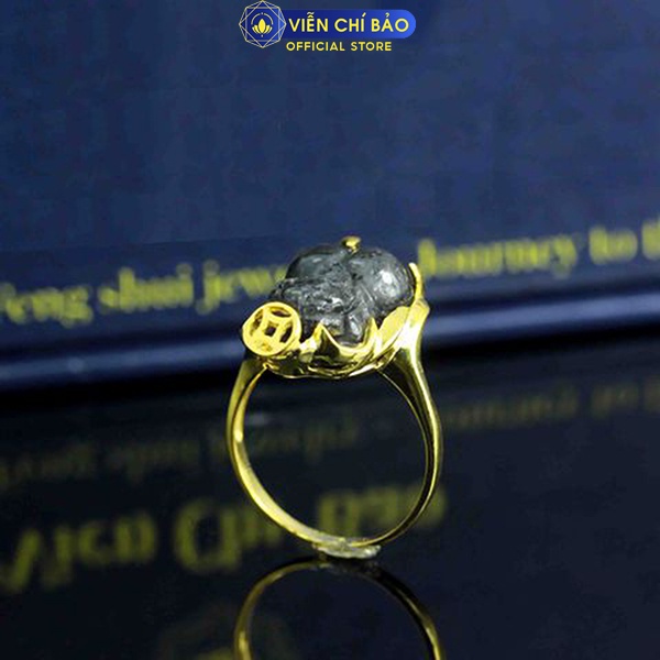 Nhẫn bạc nữ thiên lộc tóc đen chất liệu bạc 925 thời trang phụ kiện trang sức nữ Viễn Chí Bảo N600010